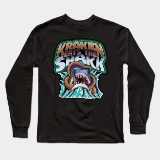 Kraken Eats the Shark Long Sleeve T-Shirt